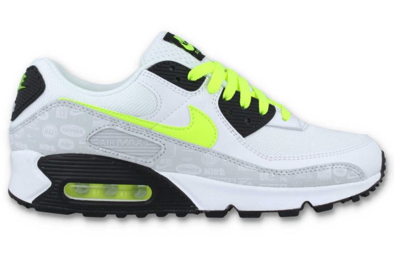 nike air max 90 weiss volt schwarz db0625 100