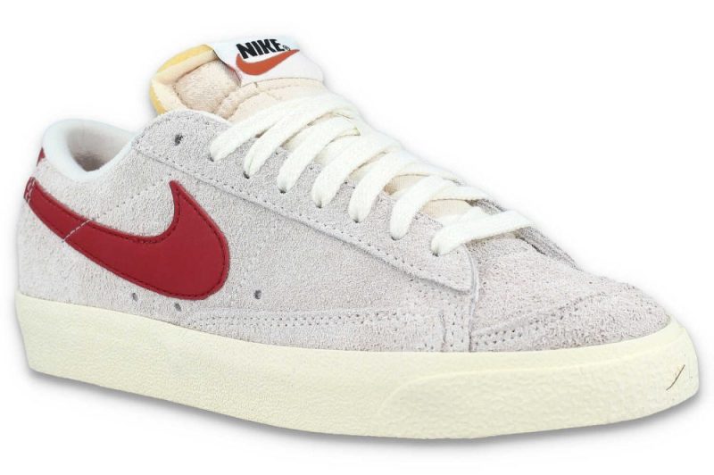 nike blazer low 77 vintage grau rot fq8060 100 2