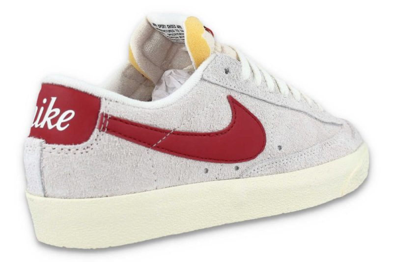 nike blazer low 77 vintage grau rot fq8060 100 4