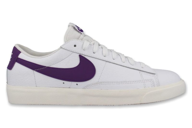 nike blazer low leather weiss violett ci6377 103