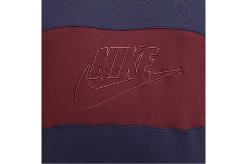 nike club color blocked crewneck blau rot fb7848 410 03