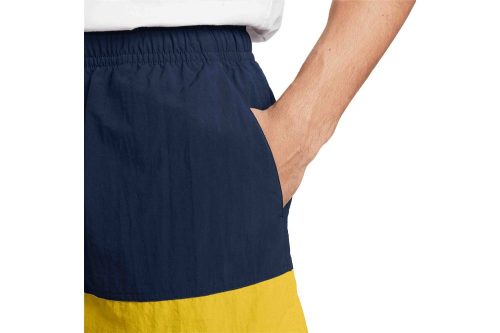 nike club color blocked woven shorts blau gelb fb7811 411 04