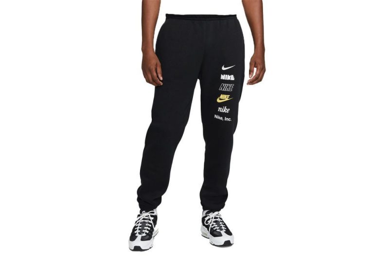 nike club fleece multilogo pant schwarz dx0795 010 01