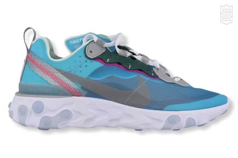 nike element react 87 blau pink aq1090 400