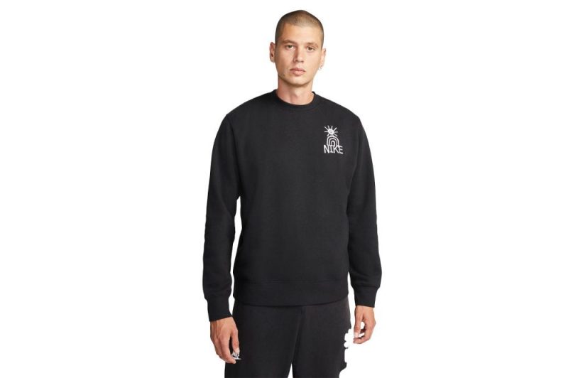 nike fleece crew schwarz dq4072 010 01