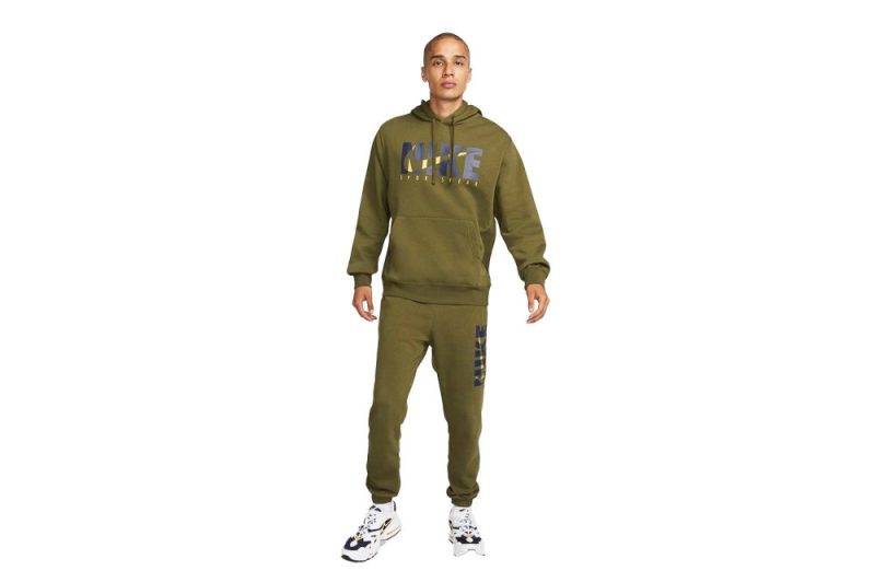 nike fleece tracksuit gruen dd5242 326