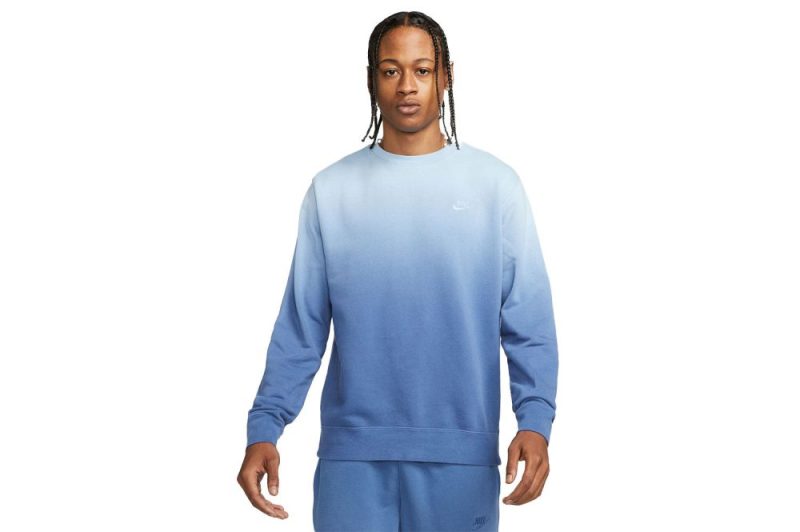 nike french terry dip dye crewneck blau dq4627 416 01