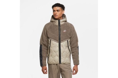 nike heritage sherpa fleece jacket hellbraun cu4446 040 02