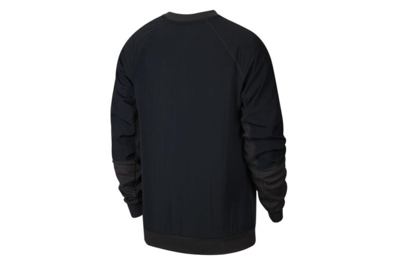 nike long sleeve fleece top schwarz cu4475 070 01