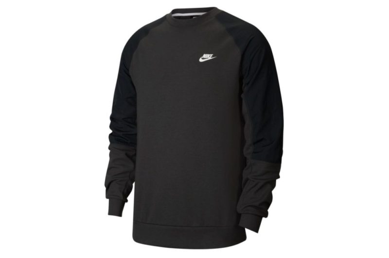 nike long sleeve fleece top schwarz cu4475 070