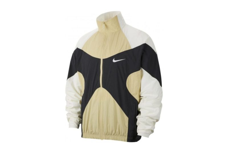 nike nsw reissue jacke beige weiss bv5210 783