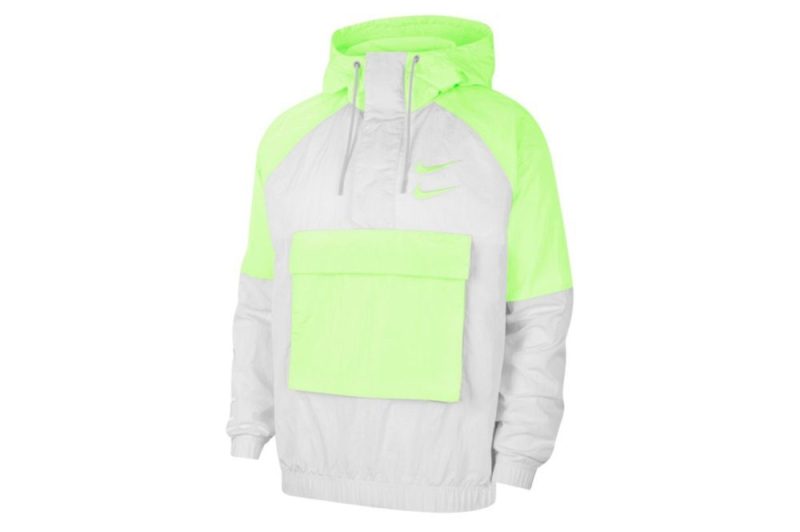 nike nsw woven jacket weiss gruen cu3885 701