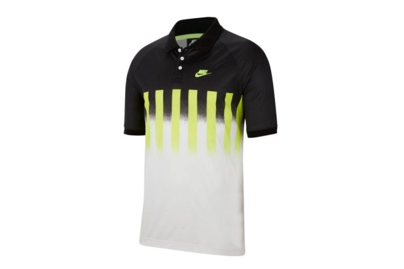 nike poloshirt sportswear andre agassi weiss volt cu4200 702 12