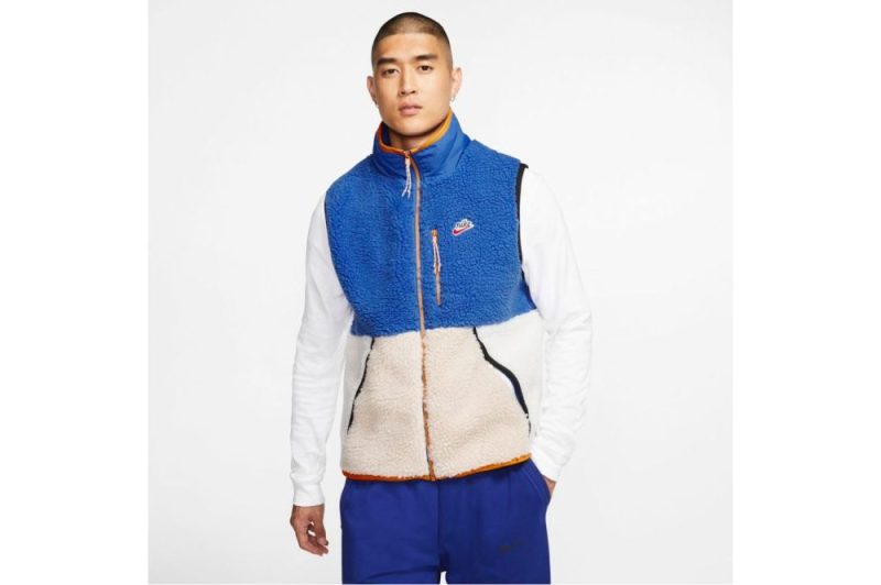 nike sherpa vest weiss blau cd3142 480