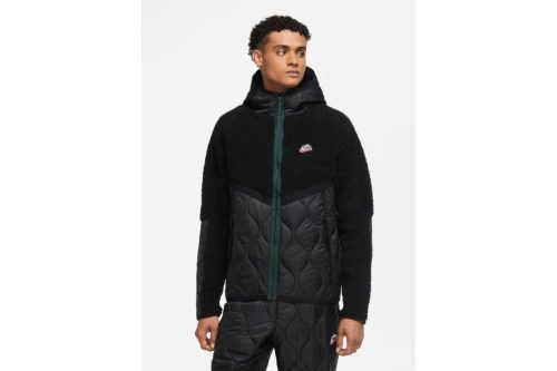 nike sportswear heritage jacket schwarz gruen cu4446 010 02