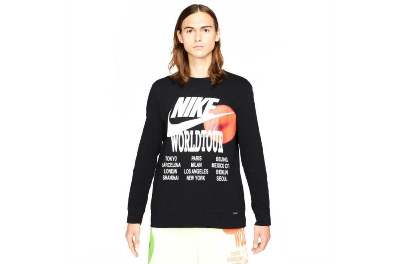 nike sportswear long sleeve top worldtour schwarz da0629 010