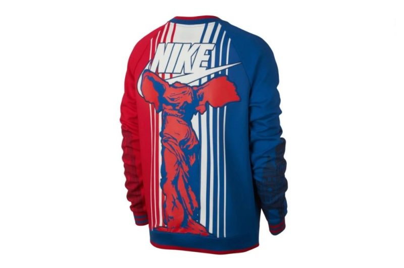 nike sportswear paris crew blau rot ar1987 477 1