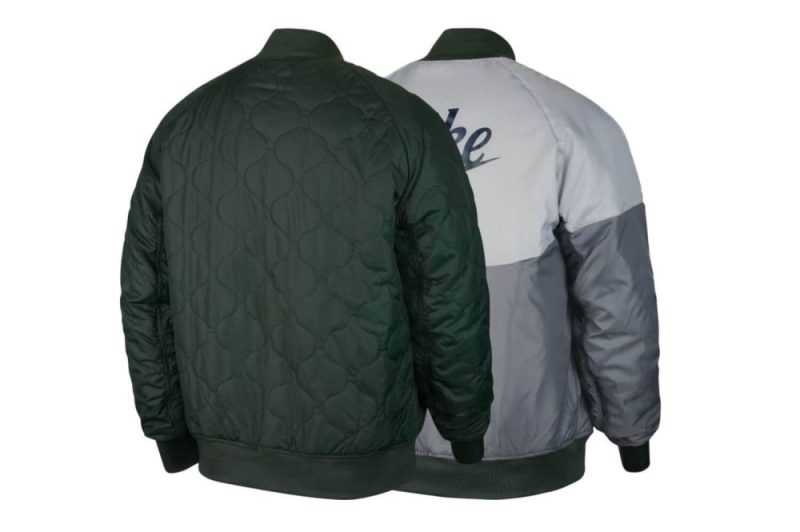 nike sportswear reversible jacket gruen grau cz9998 337 01