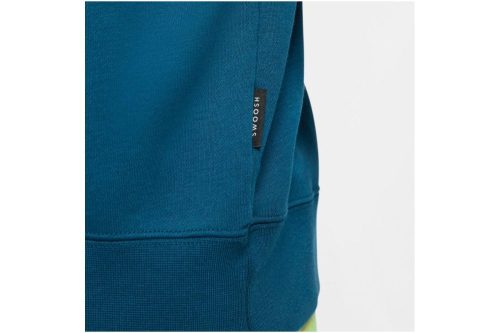 nike sportswear swoosh french terry crew blau cj4871 499 4