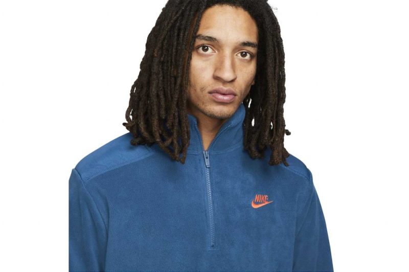 nike style essentials fleece half zip top blau dd4870 476 02