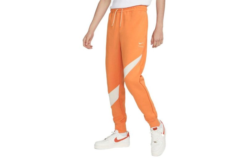 nike swoosh tech fleece pants orange dh1023 808