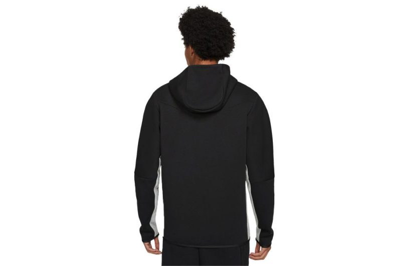 nike tech fleece full zip hoodie grau schwarz cu4489 016 02