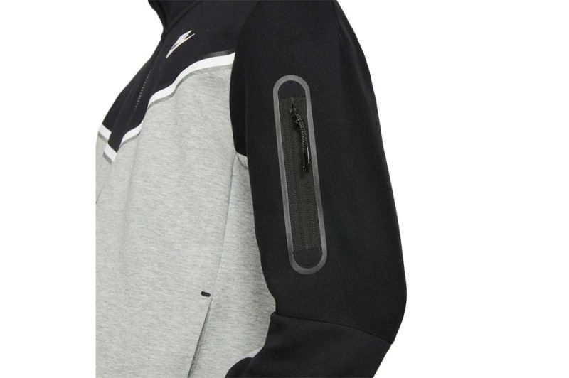 nike tech fleece full zip hoodie grau schwarz cu4489 016 04