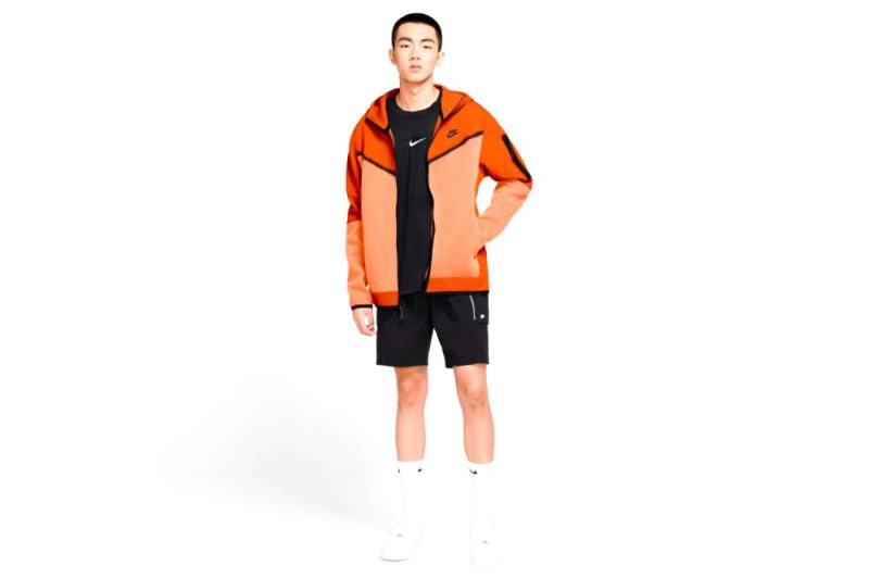 nike tech fleece jacke orange cu4489 893 02