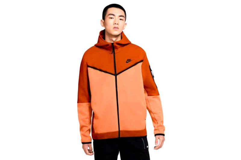 nike tech fleece jacke orange cu4489 893