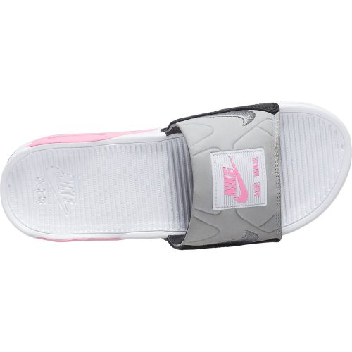 nike w air max 90 slide weiss grau rosa ct5241 100 3