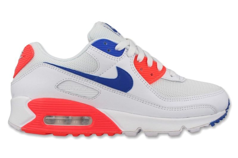 nike w air max 90 weiss blau rot ct1039 100