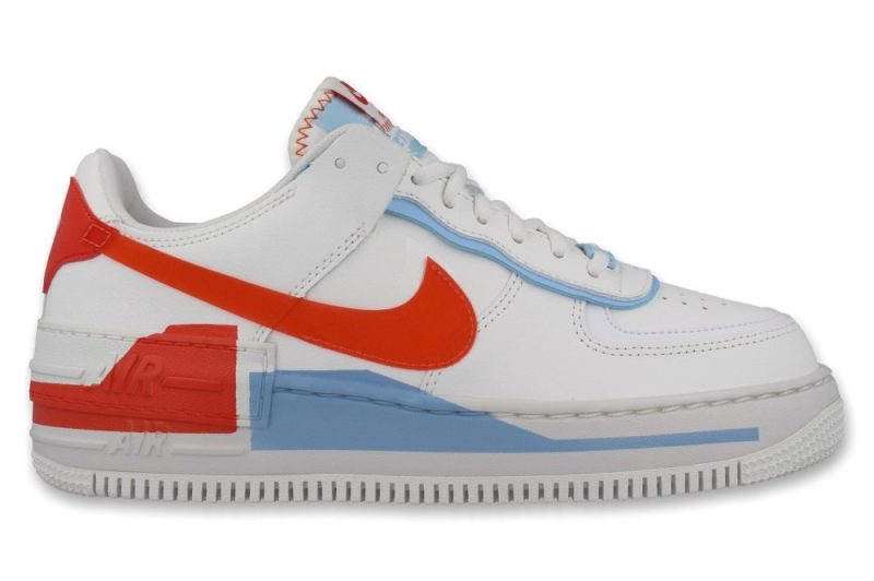 nike wmns air force 1 shadow 1 weiss orange cq9503 100