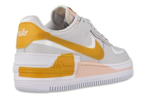 nike wmns air force 1 shadow grau gelb lachs cq9503 001 3