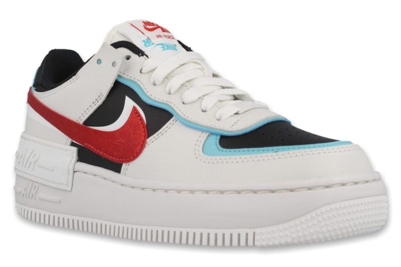 nike wmns air force 1 shadow weiss schwarz rot da4291 100 1