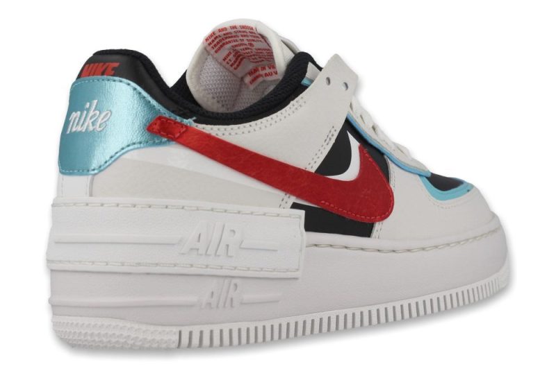 nike wmns air force 1 shadow weiss schwarz rot da4291 100 3