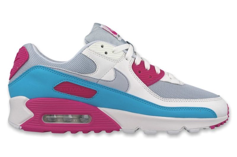 nike wmns air max 90 weiss tuerkis pink ct1030 001