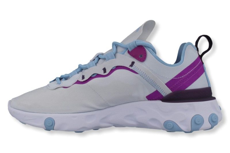 nike wmns react element 55 blau lila bq2728 008 2