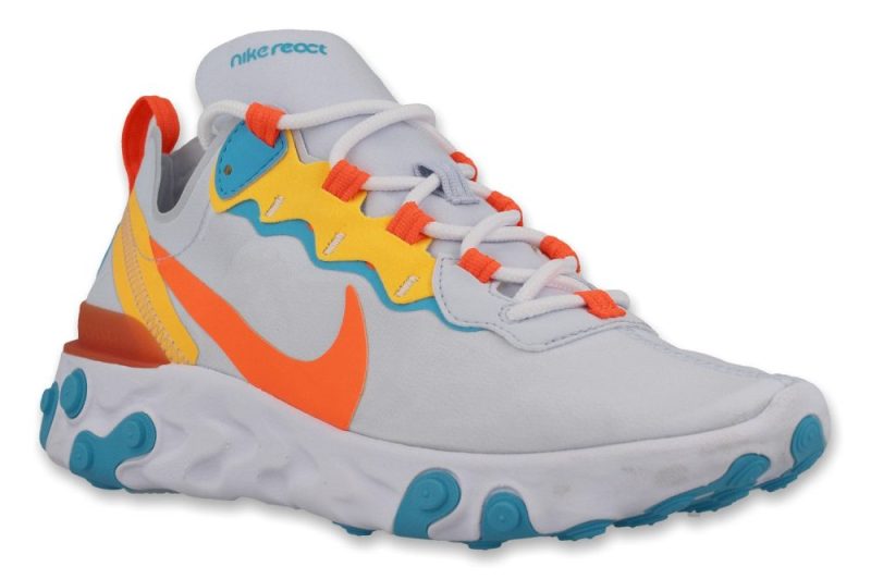 nike wmns react element 55 grau orange bq2728 011 1