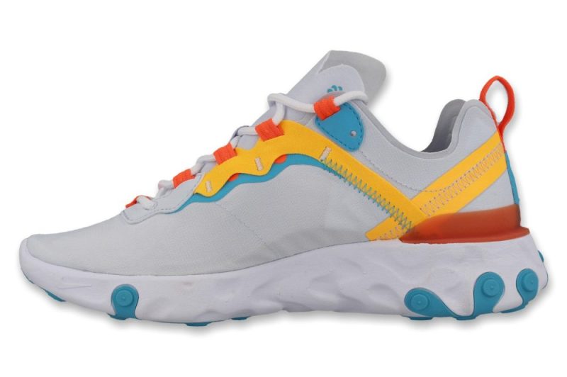 nike wmns react element 55 grau orange bq2728 011 2