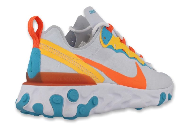 nike wmns react element 55 grau orange bq2728 011 3