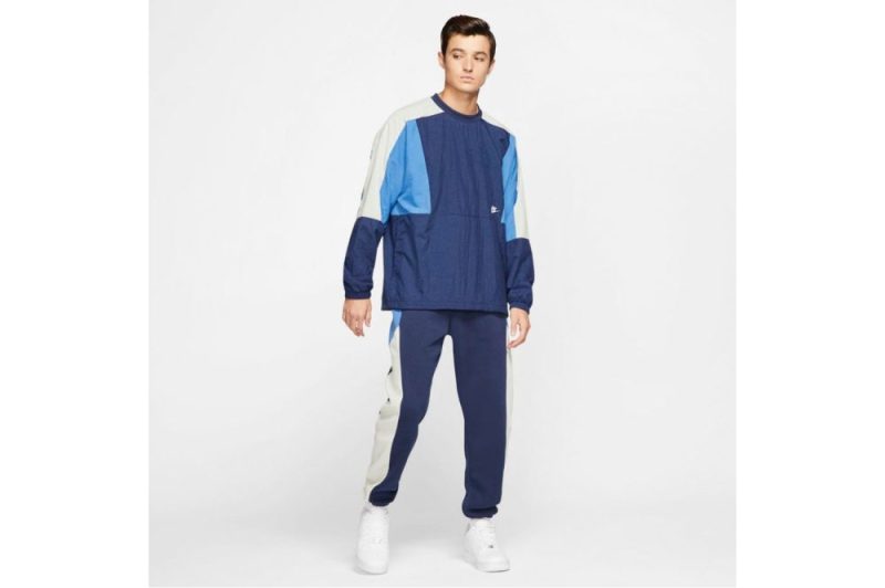 nike woven crewneck blau cj4562 480 3