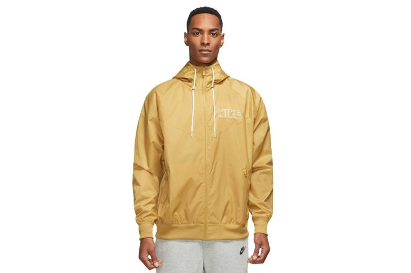 nike woven lined windrunner jacket gelb dx0694 725 01