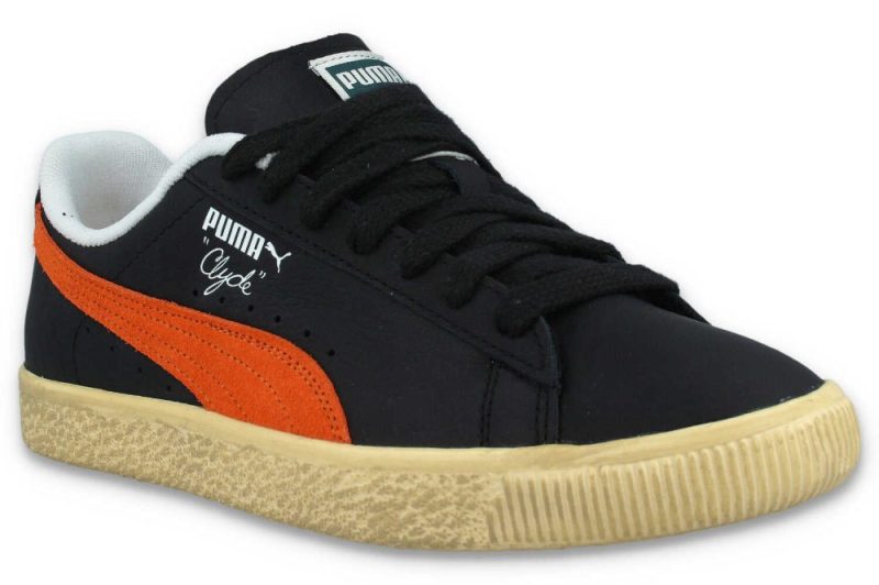 puma clyde vintage schwarz orange 394687 02 2