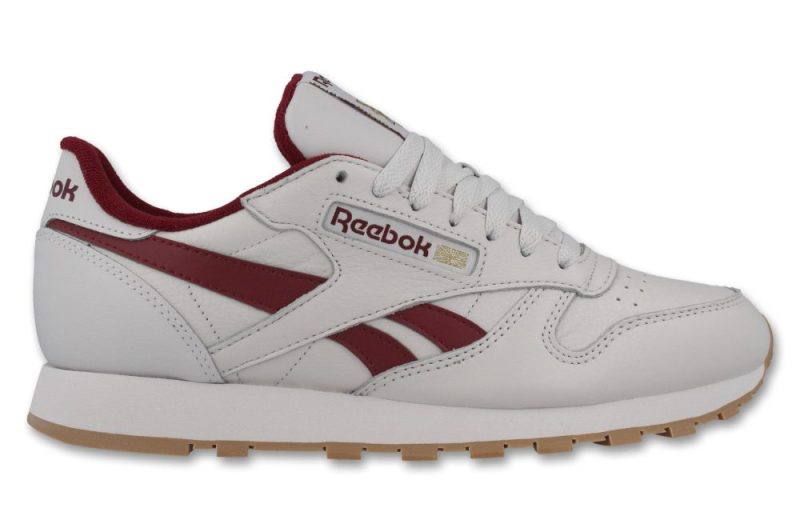 reebok classic leather 1 grau bordeaux fv9868