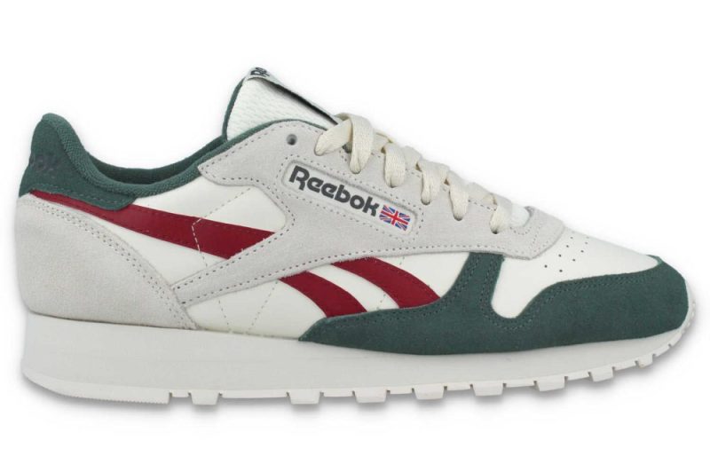 reebok classic leather gruen grau ie6983 01