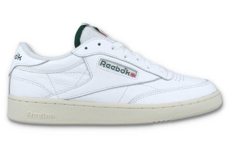 reebok club c 85 terry tongue weiss gruen gw5334