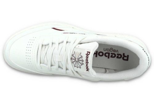 reebok club c 85 vegan weiss weinrot 100033004 06