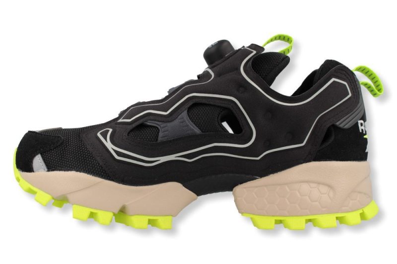 reebok instapump fury trail shroud shoe schwarz volt eg3571 3