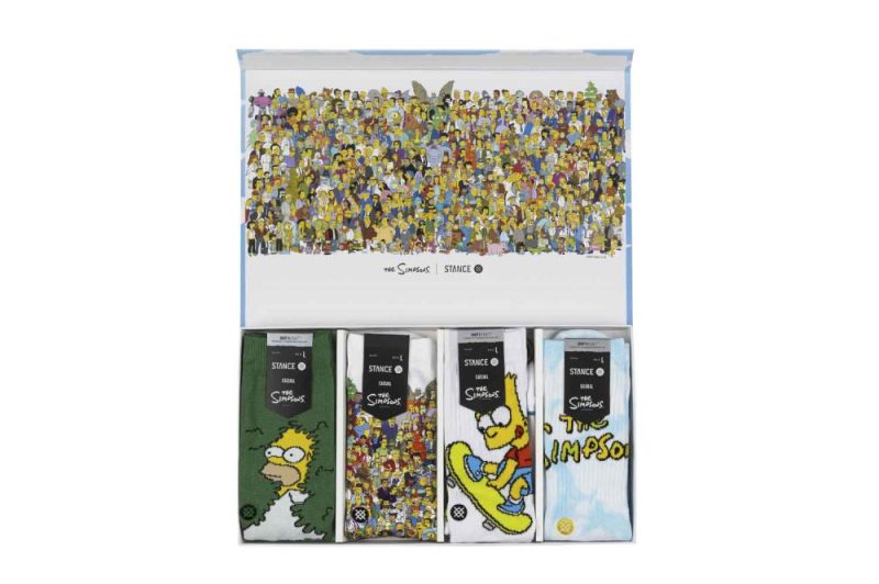 stance simpsons box set crew socken multi a556a22sim mul 01